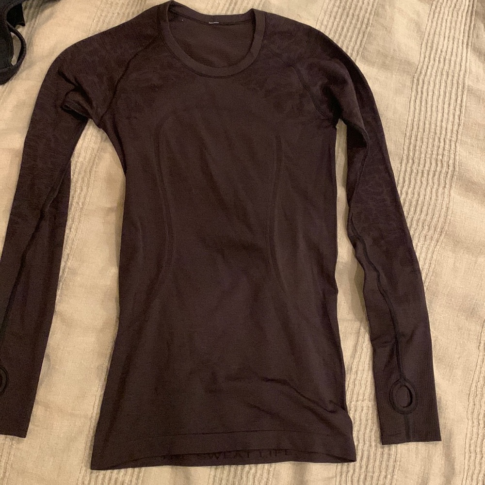 Lululemon Black Long Sleeve Top Sz M